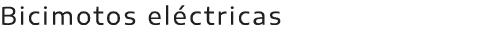 Bicimotos el ctricas
